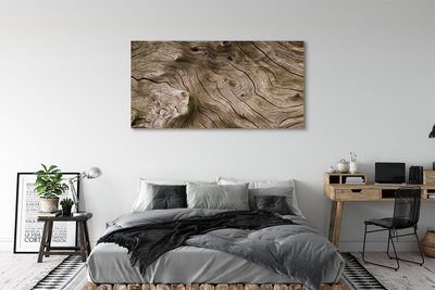 Quadro em tela Grãos e nós da madeira