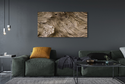 Quadro em tela Grãos e nós da madeira