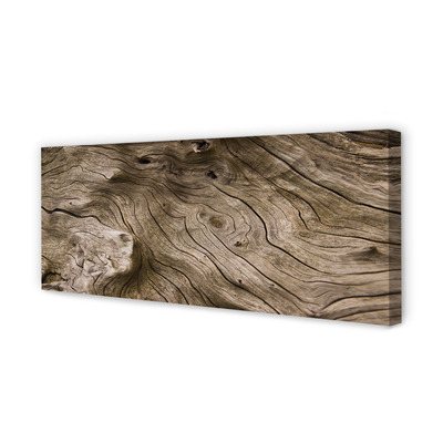Quadro em tela Grãos e nós da madeira