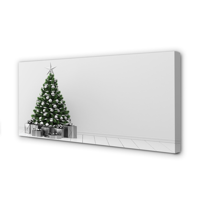 Quadro em tela presentes de árvore de natal