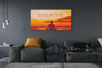 Quadro em tela Inscrição de mulher sol