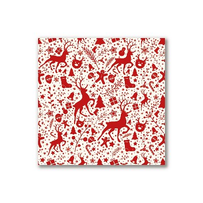 Quadro de parede em tela Decoração de Natal com Rena de Inverno