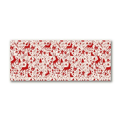 Quadro de parede em tela Decoração de Natal com Rena de Inverno