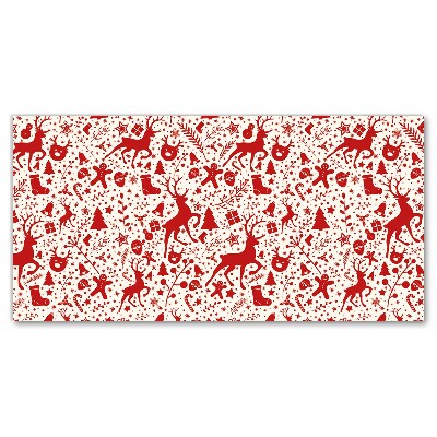 Quadro de parede em tela Decoração de Natal com Rena de Inverno