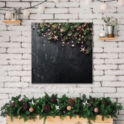 Quadro em tela Decorações para árvores de Natal Estrelas de Natal