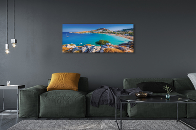 Quadro em tela Panorama da praia da costa da Grécia
