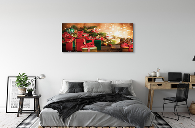 Pintura em tela Presentes enfeites luzes