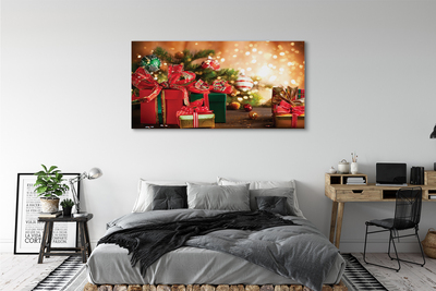 Pintura em tela Presentes enfeites luzes