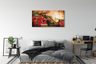 Pintura em tela Presentes enfeites luzes