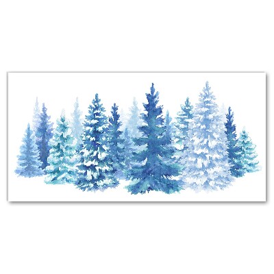 Quadro de parede em tela Árvores de Natal Neve Feriados Inverno