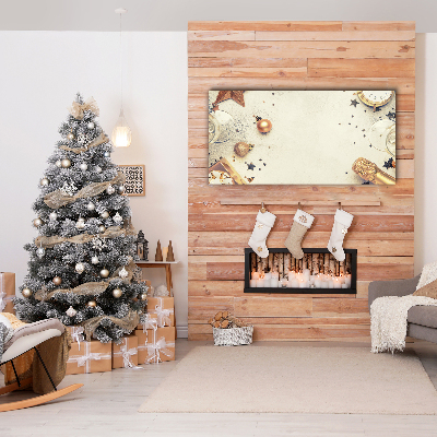 Quadro em tela Enfeites de Natal
