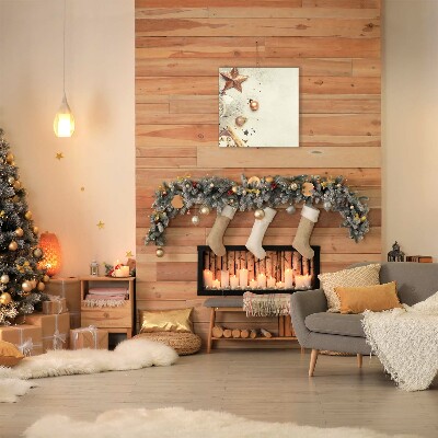 Quadro em tela Enfeites de Natal