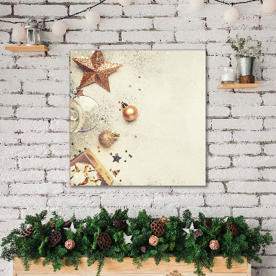 Quadro em tela Enfeites de Natal