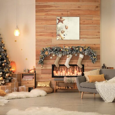 Quadro em tela Enfeites de Natal
