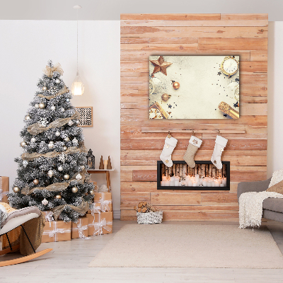 Quadro em tela Enfeites de Natal