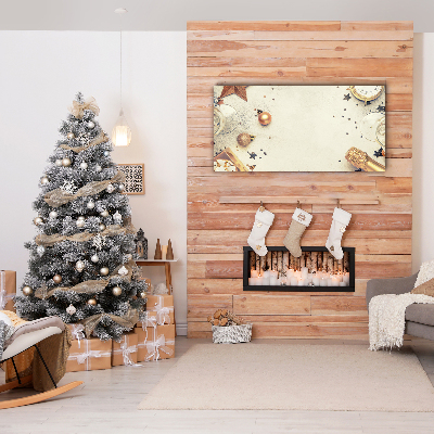 Quadro em tela Enfeites de Natal