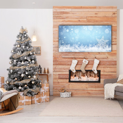 Quadro de parede em tela Flocos de neve Neve de inverno