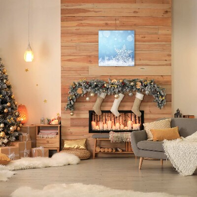 Quadro de parede em tela Flocos de neve Neve de inverno