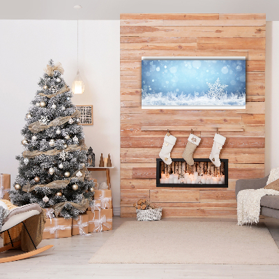 Quadro de parede em tela Flocos de neve Neve de inverno