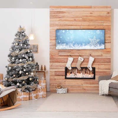 Quadro de parede em tela Flocos de neve Neve de inverno