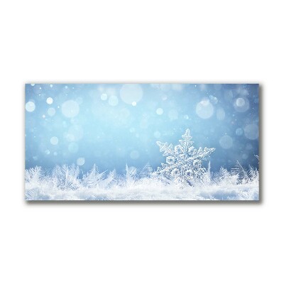 Quadro de parede em tela Flocos de neve Neve de inverno