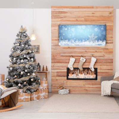 Quadro de parede em tela Flocos de neve Neve de inverno