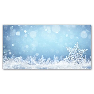 Quadro de parede em tela Flocos de neve Neve de inverno