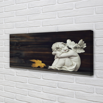 Pintura em tela Placa de folha de anjo adormecido