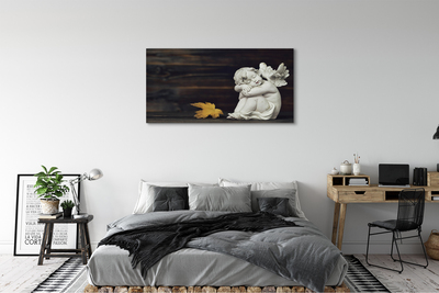 Pintura em tela Placa de folha de anjo adormecido