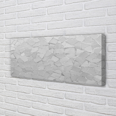 Pintura em tela Polígonos cinzas