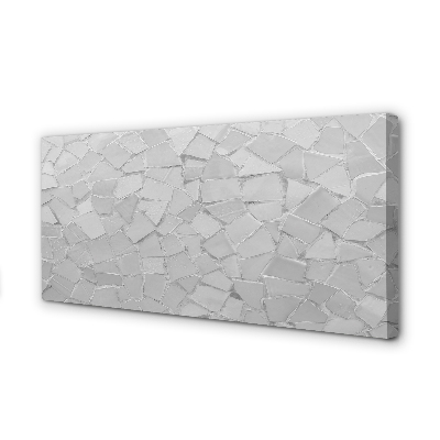 Pintura em tela Polígonos cinzas