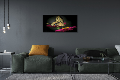Quadro em tela Borboleta em uma flor