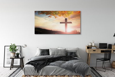 Quadro em tela Cruz de árvore