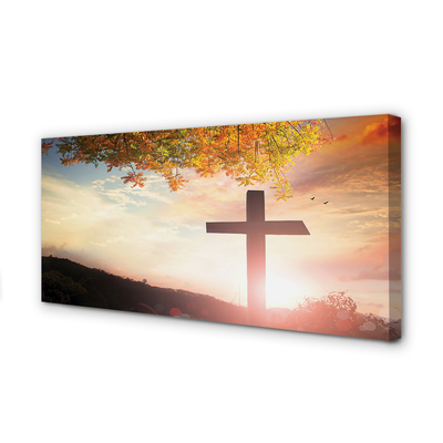 Quadro em tela Cruz de árvore