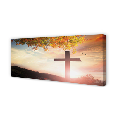 Quadro em tela Cruz de árvore