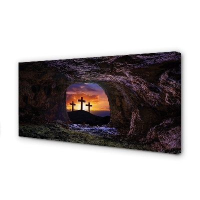 Quadro em tela Cruzes do Pôr do Sol