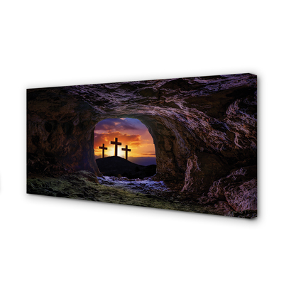 Quadro em tela Cruzes do Pôr do Sol