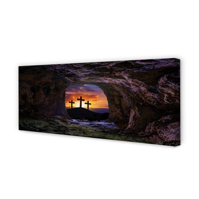 Quadro em tela Cruzes do Pôr do Sol