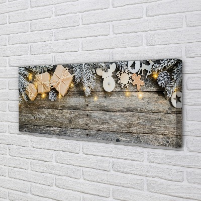 Quadro em tela Galhos, presentes, cones