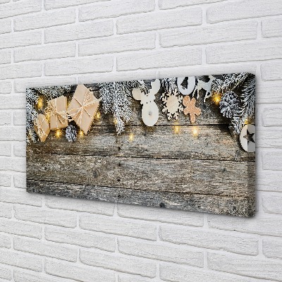 Quadro em tela Galhos, presentes, cones