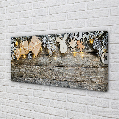 Quadro em tela Galhos, presentes, cones