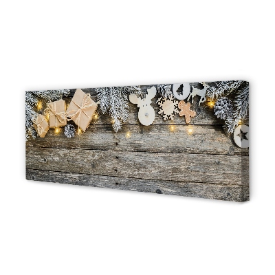 Quadro em tela Galhos, presentes, cones