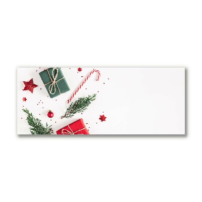 Quadro de parede em tela Presente Doces Enfeites Natal