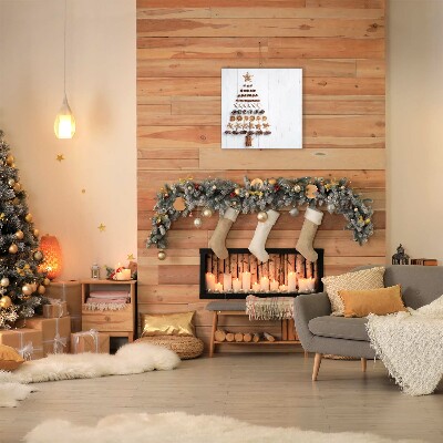 Quadro de parede em tela Decorações de Natal de gengibre