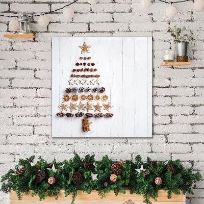 Quadro de parede em tela Decorações de Natal de gengibre