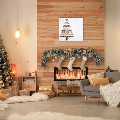 Quadro de parede em tela Decorações de Natal de gengibre