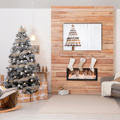 Quadro de parede em tela Decorações de Natal de gengibre