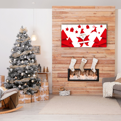 Quadro de parede em tela Presentes de Natal do Papai Noel