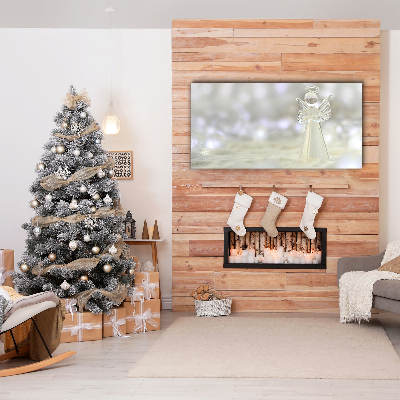 Quadro em tela Enfeite de anjo de vidro de Natal