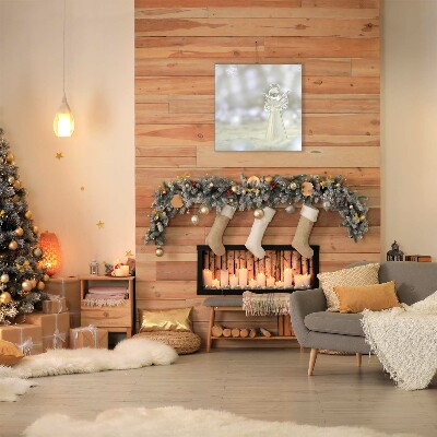 Quadro em tela Enfeite de anjo de vidro de Natal